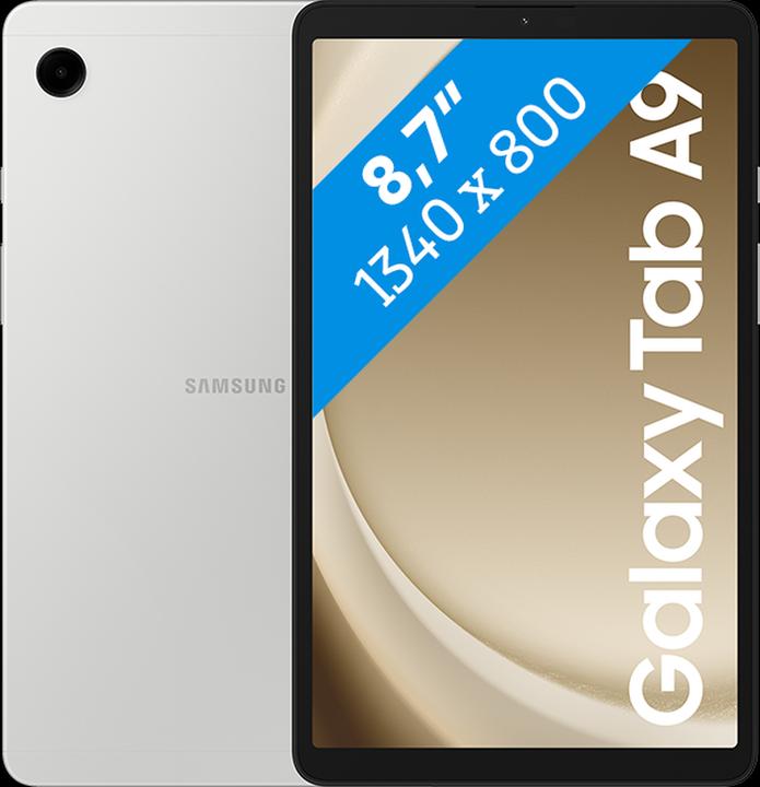 Produktbild Samsung Galaxy Tab A9 (nur WLAN, 8.70", 64 GB, Mystic Silver)