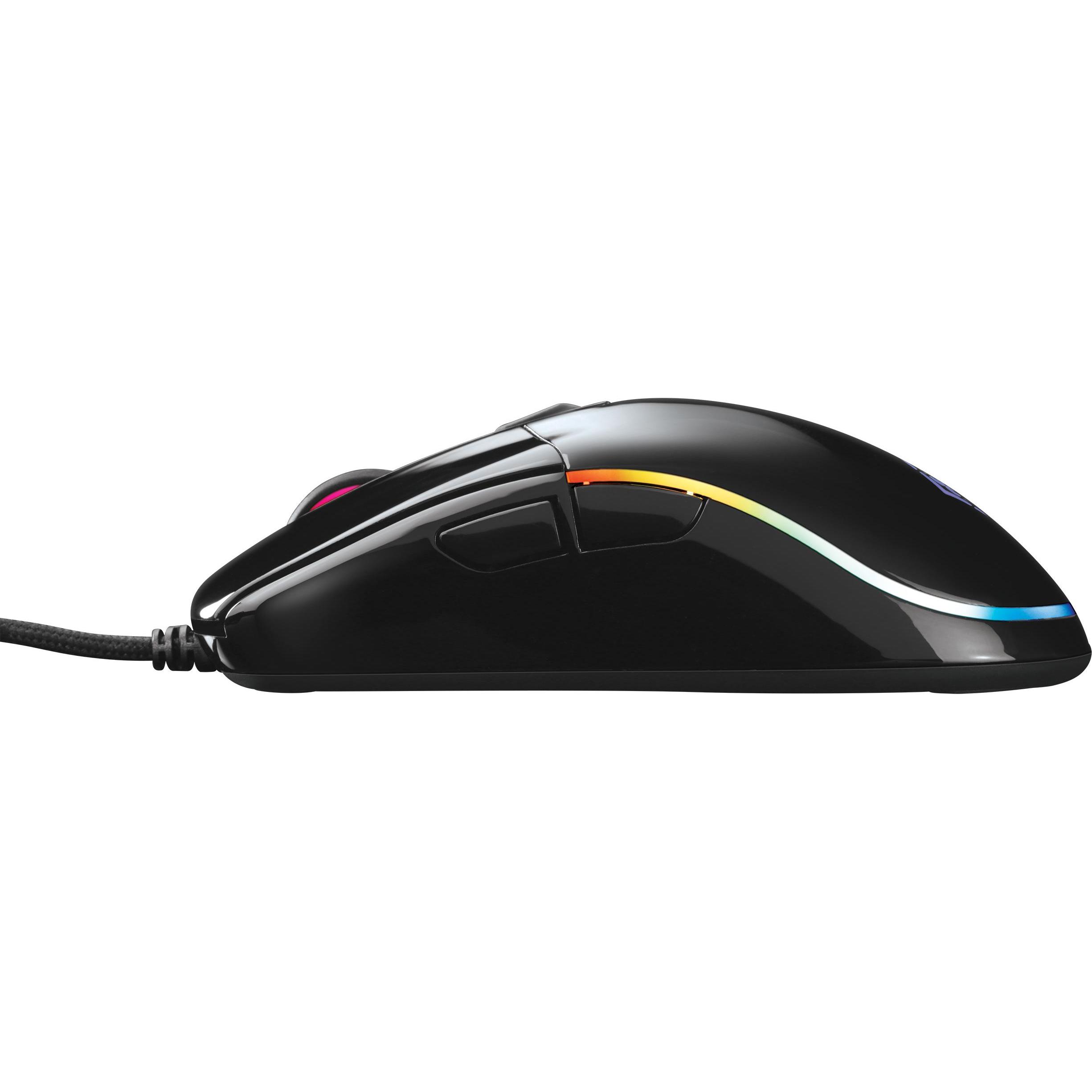 Thumbnail - Deltaco RGB USB Gaming Maus in Hochglanz-Optik (Kabelgebunden), Maus, Schwarz