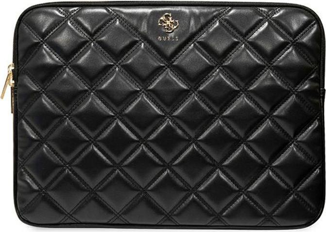 Actual product image Guess Sleeve GUCS16ZPSQSSGK 16" czarny/black Quilted 4G (16")