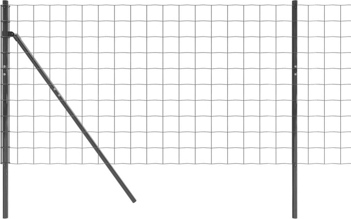 Produktbild VidaXL Maschendrahtzaun Anthrazit 0,8x25 m Verzinkter Stahl