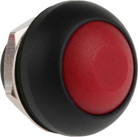 Actual product image RS PRO PB Switch,DPDT,sdr term,threaded,red btn