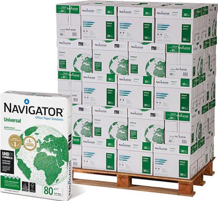 Image du produit Navigator Papier à copier Papier d'impression A4 80 g/m² 1 palette (80 g/m², 100000 x, A4)
