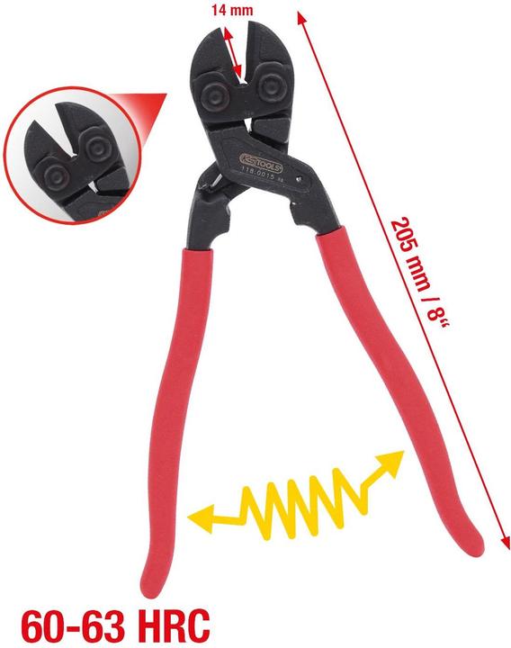 Actual product image KS Tools Mini bolt cutter self release (205 mm)