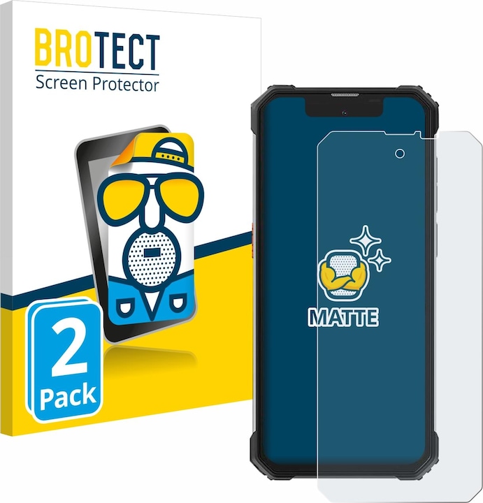 Actual product image BROTECT Anti-glare screen protector matt (2 Piece, Blackview BV8900)