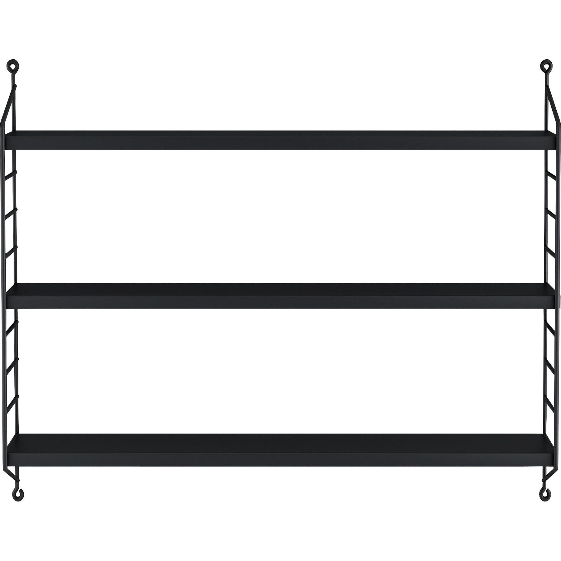 Thumbnail - En.Casa, Regal, Modulares Wandregal Strängnäs 3er Set Schwarz