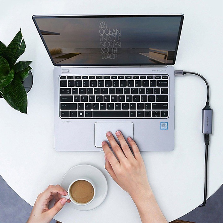 Actual product image Ugreen Gigabit Ethernet Adapter (USB-C 3.1 Gen 1, RJ45 (1x))