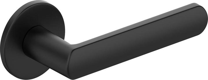 Aptel Poignée de porte Luna R Slim Black (Garniture de porte, Poignée de porte)
