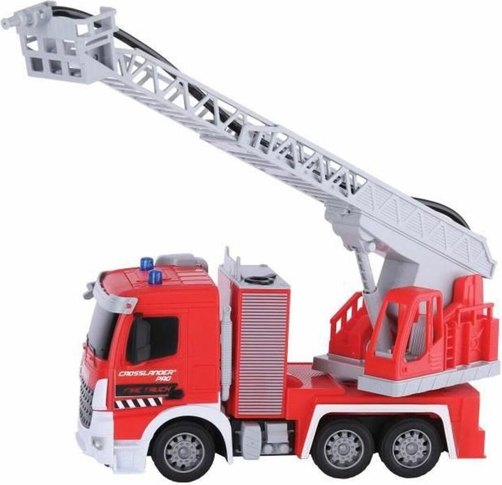 Lexibook Camion de pompiers télécommandé CROSSLANDER PRO avec échelle, pulvérisateur d'eau, effets sonores