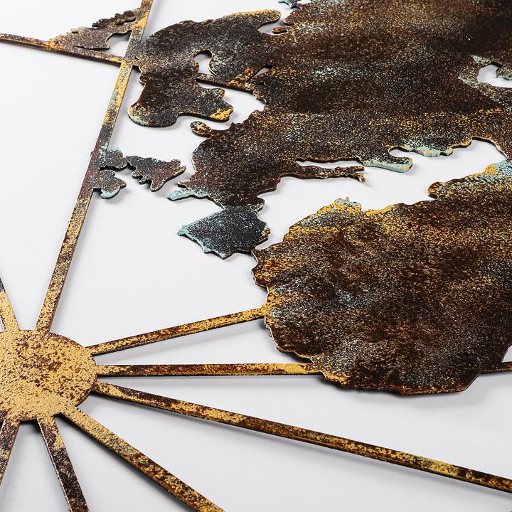 Actual product image Wallxpert Metal World Map