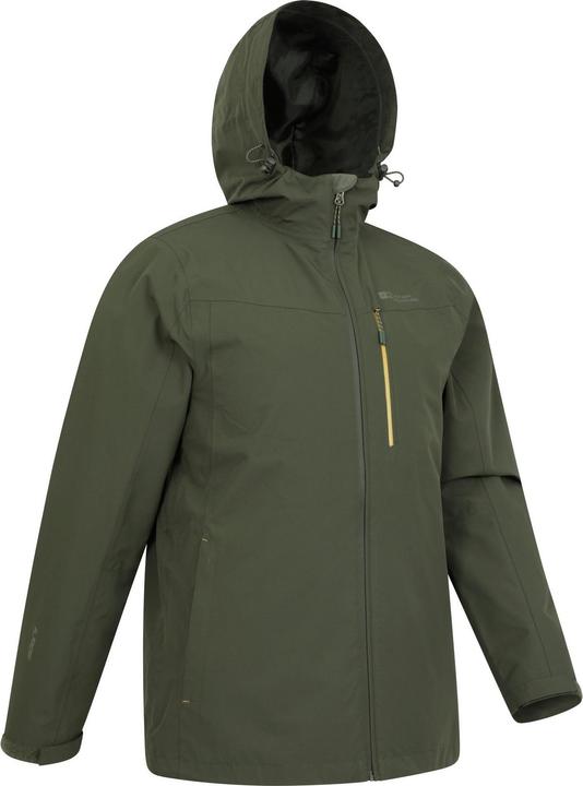 Actual product image Mountain Warehouse Mens Brisk Extreme Colour Block Waterproof Jacket (3XL)