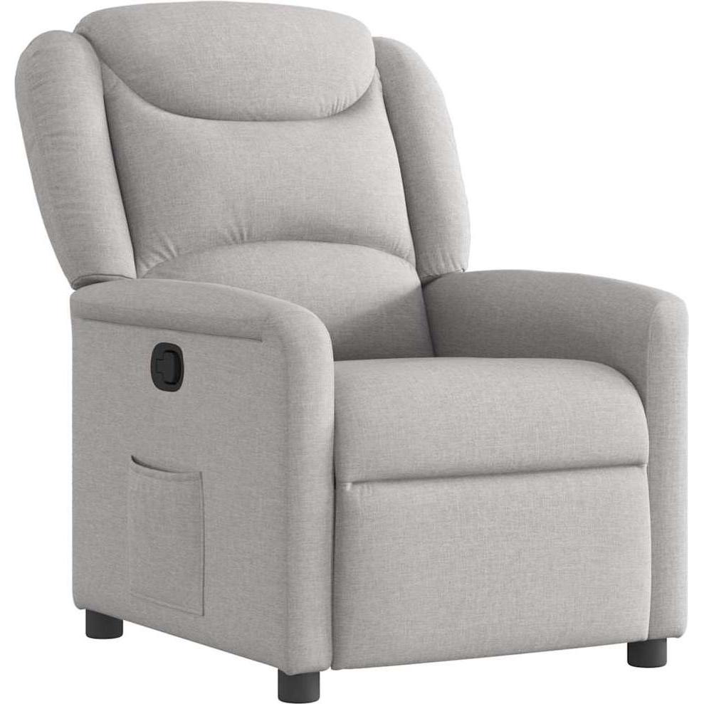 VidaXL, Sessel, Relaxsessel Wolkengrau Stoff Sessel TV Sessel Sessel verstellbar