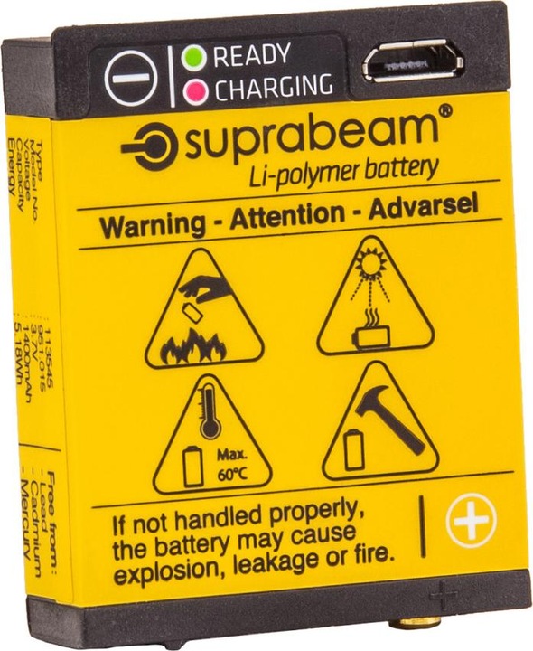 Produktbild Suprabeam Lithium Polymer 1400 mAh USB batterie für S-Serie