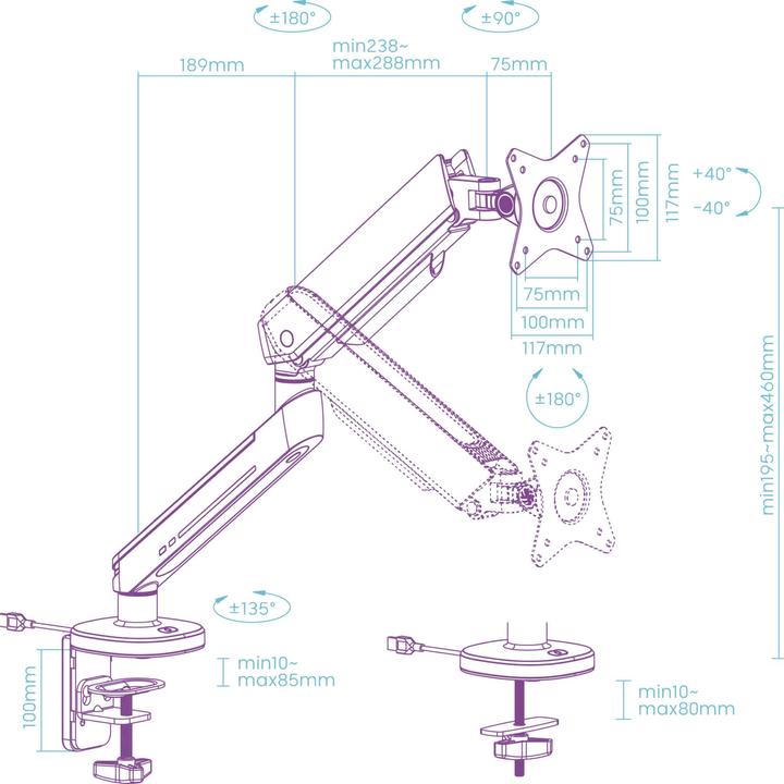 Actual product image Ultradesk Offshoot (Table, 32", 9 kg)
