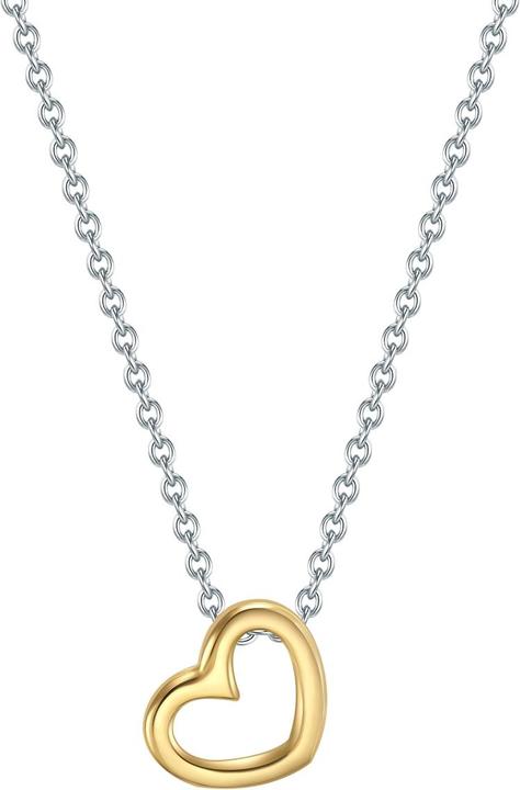 Immagine prodotto Trilani Cuore da donna in argento/oro giallo 42,0 cm di catena base + 5,0 cm di estensione - 28313 (Argento 925/000, 42 - 47 cm)