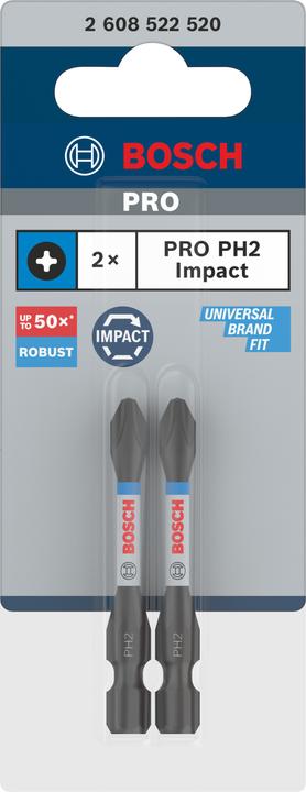 Image du produit Bosch Professional Zubehör Embout à impact PRO Phillips (PH2)