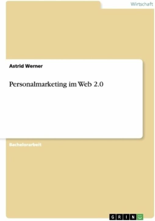 Produktbild Personalmarketing im Web 2.0 (Deutsch, Astrid Werner, 2013)