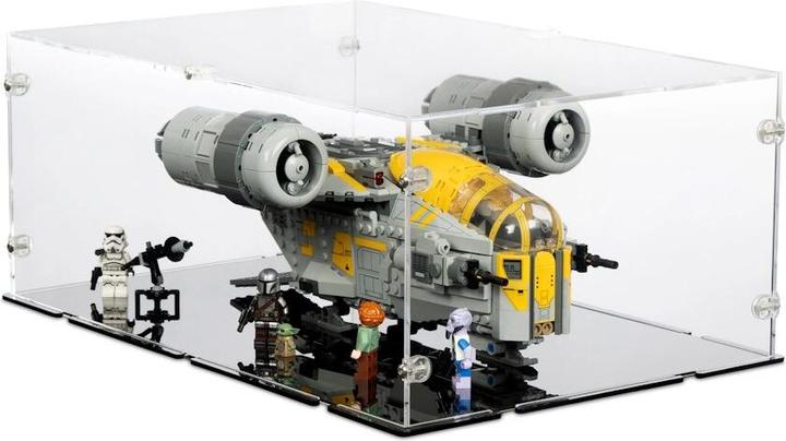 Produktbild iDisplayit Acryl-Display für LEGO® 75447 Star Wars - Razor Crest (Mit schwarzem Boden)