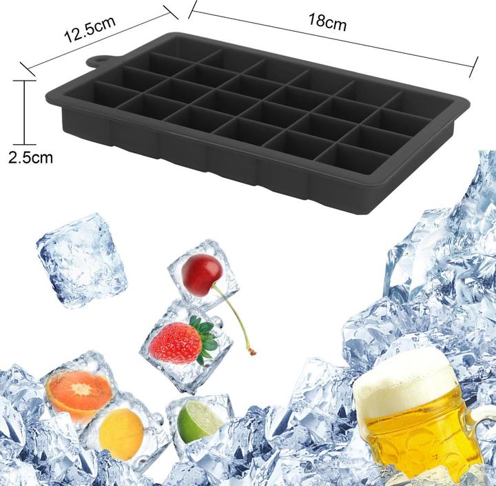 Actual product image Intirilife 2x ice cube moulds set of 2 à 24 compartments