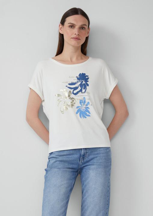 Produktbild S.Oliver T-Shirt T-Shirt aus Viskosemix im Relaxed Fit (44)