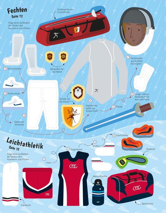 Image du produit Mon livre d'autocollants à habiller : les sports du monde entier