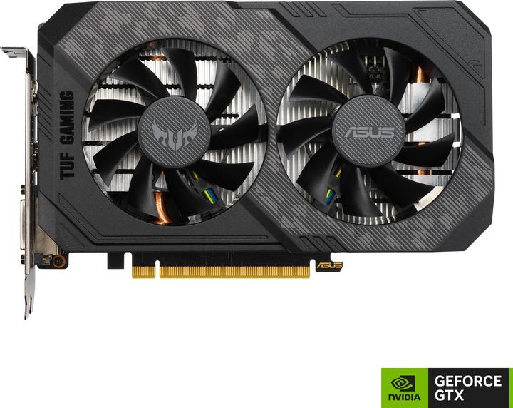 Actual product image ASUS TUF Gaming TUF-GTX1650-O4GD6-P-V2-GAMING NVIDIA GeForce GTX 1650 GDDR6 (4 GB, GDDR6)