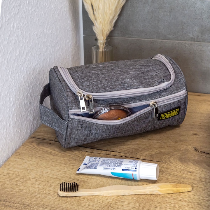 Actual product image Intirilife Toilet bag in GREY
