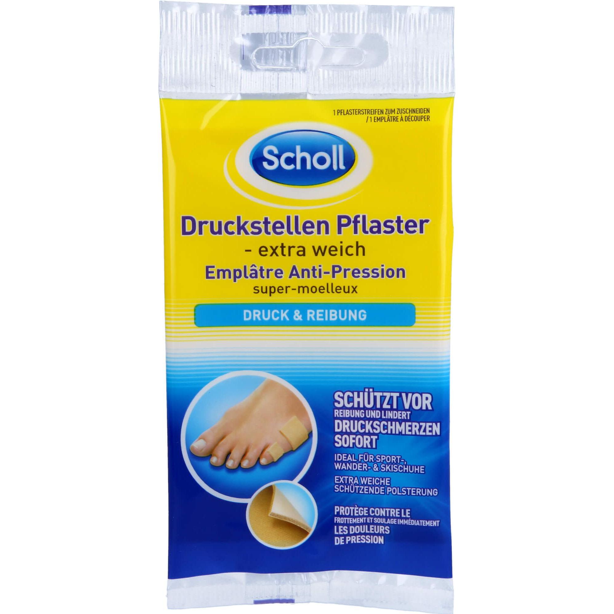 Scholl, Fusspflegemittel, Druckstellen Pflaster (Fusspflaster)