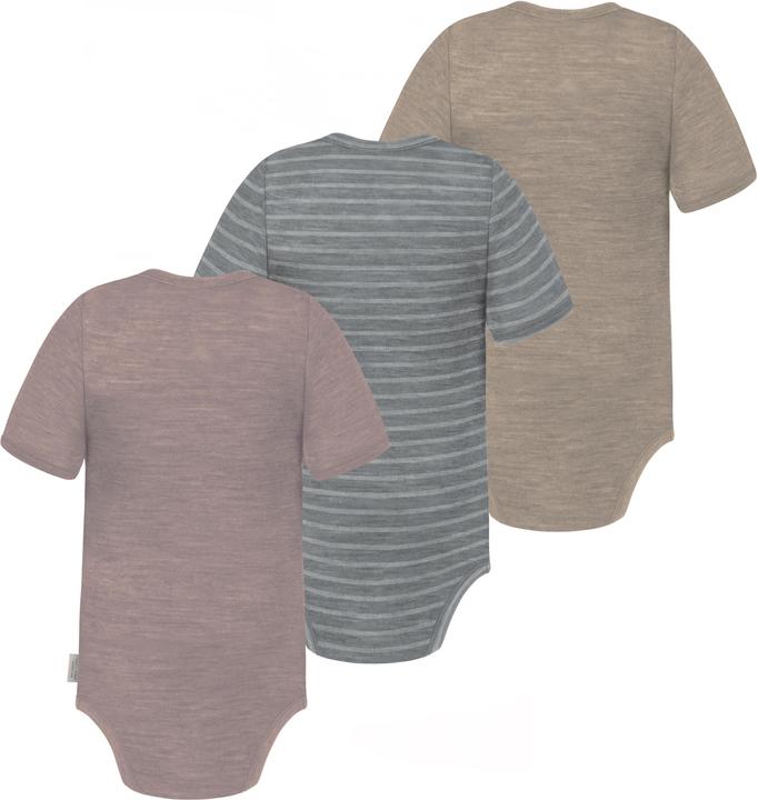 Produktbild Normani 3er Set Baby Merino Body Kurzarm „Tauranga" - 9295 (98)