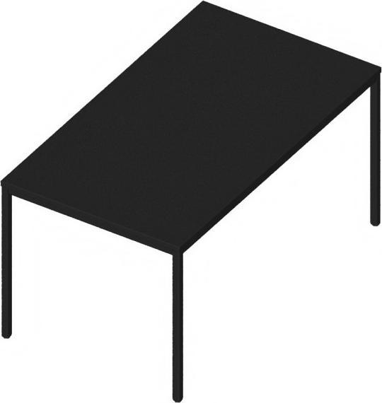 Palmberg Tavolo INTROTEC 4 gambe nero L: 1400 (140 x 80 x 72 cm)