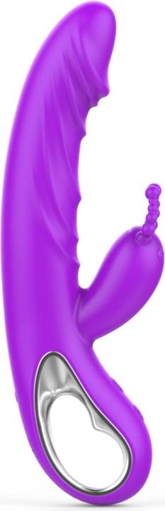 Actual product image Erolab Cheeky Bunny G-Spot and Clitoral Massager Purple (ZYCP01p)