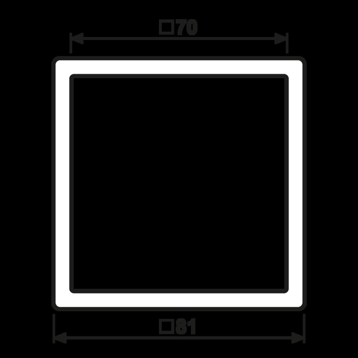 Thumbnail - JUNG, Zubehör Schalterprogramm, Rahmen 1fach AL2981D Aluminium