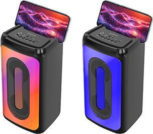 Produktbild Defender CONCERTO Bluetooth Lautsprecher 20W MP3/FM/SD/USB/AUX/TWS/LED/MIC KARAOKE schwarz + Mikrofo