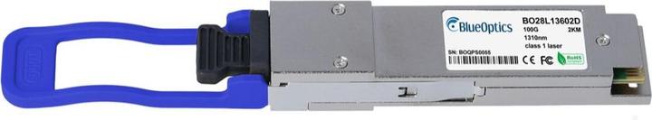 Actual product image BlueOptics HPE X150 JH673A Compatible QSFP28 BO28L13602D