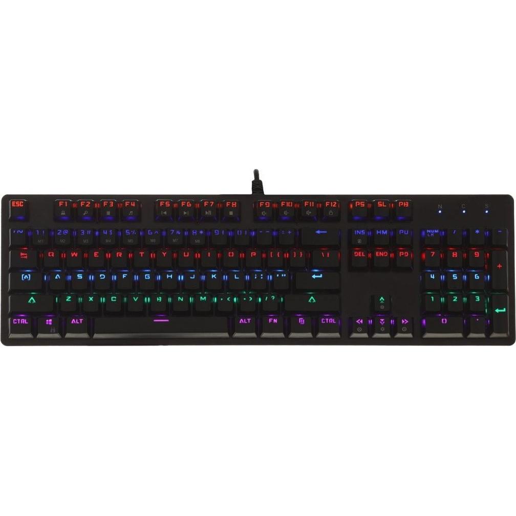 Art Mechanische Tastatur mit Beleuchtung AK-51 USB (US, Kabelgebunden) (KLART AK-51)