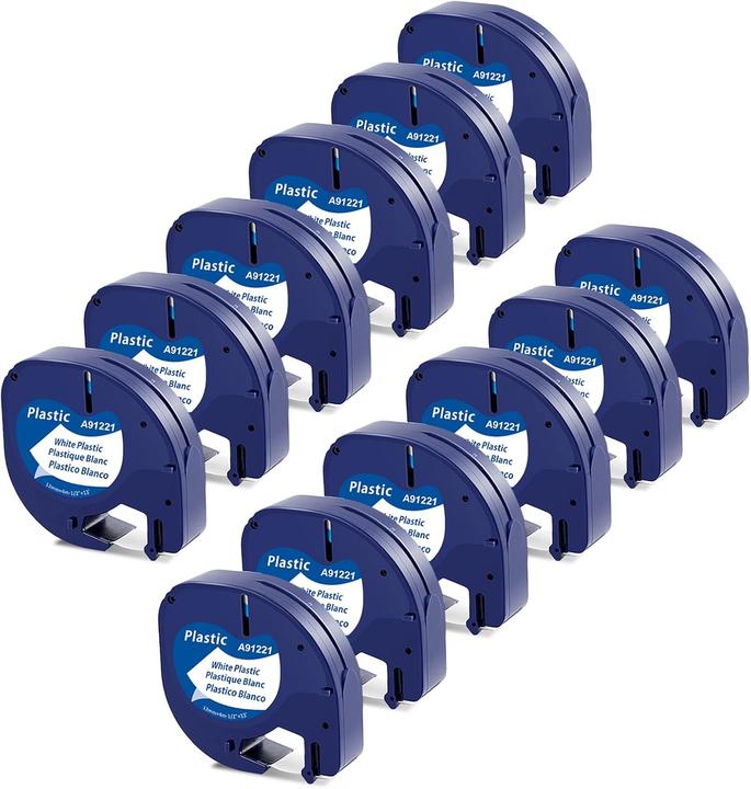 Produktbild Markfield 12-teilige Etikettenband-Set (1.20 cm, Weiss)