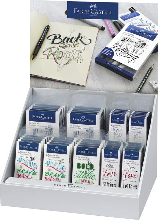 Produktbild Faber-Castell Tuschestift Pitt Artist Pen Letter. Disp (WDA057, 45 x)