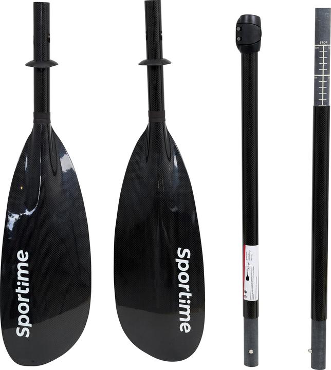 Produktbild Sportime Voll-Carbon Kajak Paddel (65 cm, 4-piece)