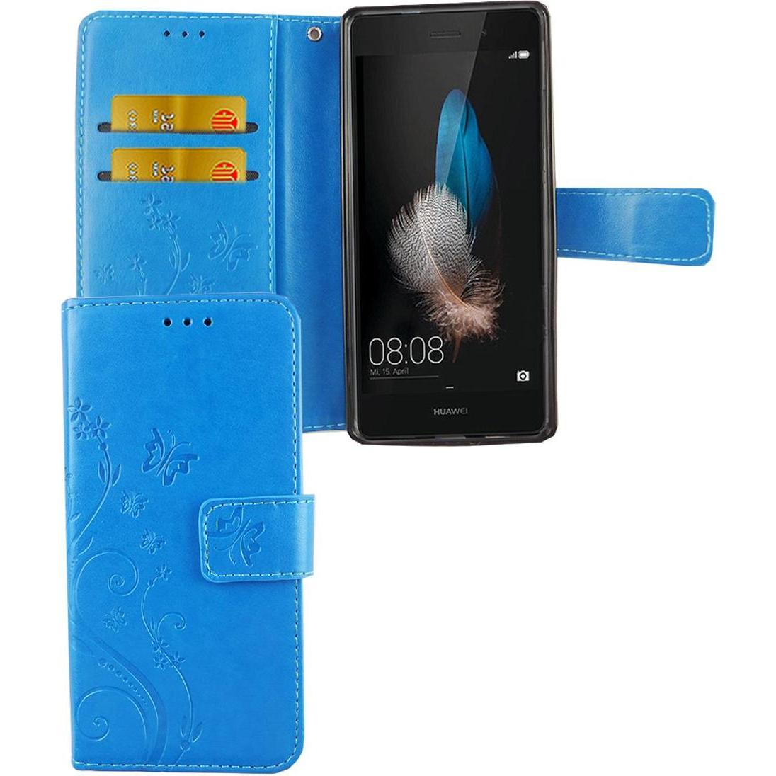 König Design Hülle Handy Schutz für Huawei P8 Lite Case Cover Tasche Wallet Etui Handyhülle (Huawei P8 Lite), Smartphone...