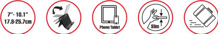Actual product image Reflecta Tabula Travel Universal Tablet and Smartphone Stand