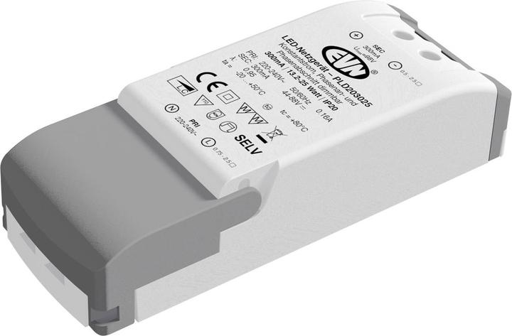 Actual product image EVN PLD203025 LED power supply 300mA dimmable 13.2-25W