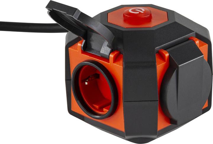 Produktbild REV PowerGlobe Steckdosenwürfel 4xSchutzkontakt 1,4m (1.40 m)