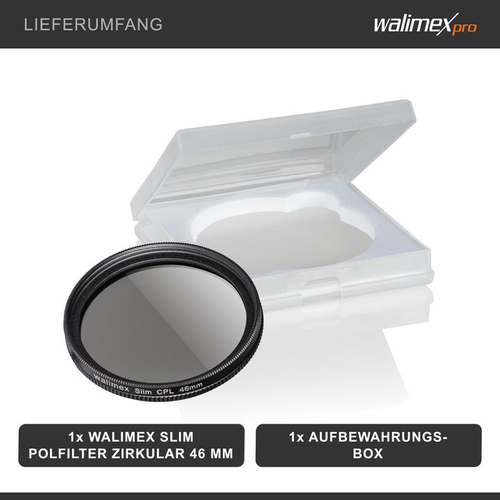 Produktbild Walimex Polfilter zirkular slim (46 mm, Polarisationsfilter)