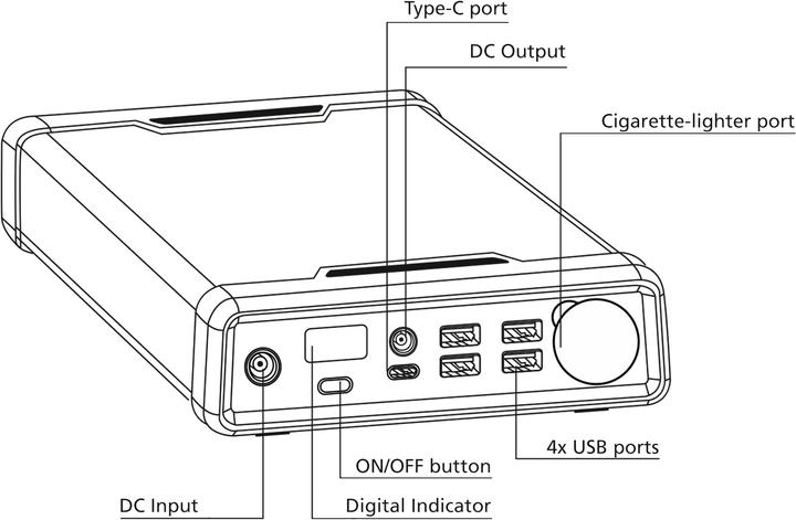 Produktbild Polaroid PS300 Mobile Energy Storage System (80400 mAh, 100 W, 289.50 Wh)