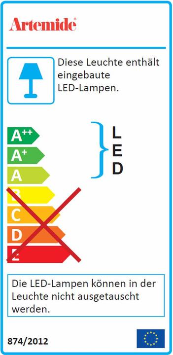 Energy Label Artemide Demetra Lettura Led Floor Lamp