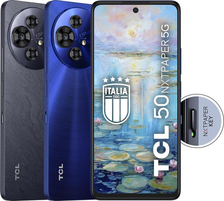 Actual product image TCL 50 Nxtpaper 5G 8Gb 256Gb 6.78" (256 GB, Midnight Blue, 266.93", Dual SIM, 5G)