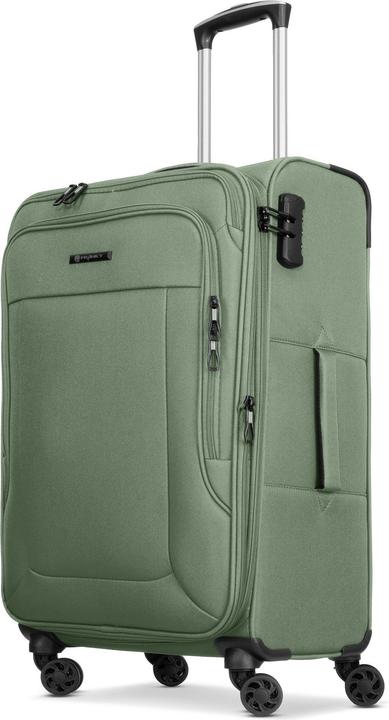 Immagine prodotto Franky Set di valigie Melbourne 3.0 a 4 ruote, 3 pezzi, con ripiegamento elastico (180 l)