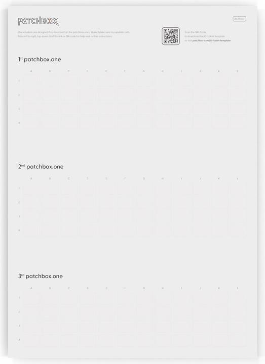 Productafbeelding PATCHBOX .one ID-Labels 96 Stück