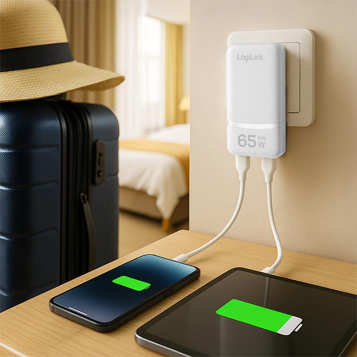 Productafbeelding LogiLink Prüfen (65 W, 2 ports)