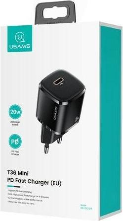 Produktbild Usams T36 Mini-Ladegerät 1x USB-C 3 A (CC124TC01) (20 W, 1 Port)