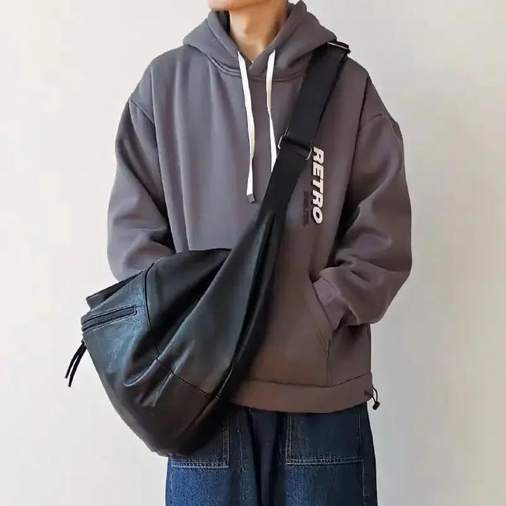 Immagine prodotto Only-Bags.Store Lässige Retro-Umhängetasche aus PU-Leder mit grosser Kapazität, Umhängetasche aus Leder